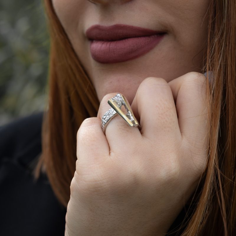 Anillo Lahar Satinado