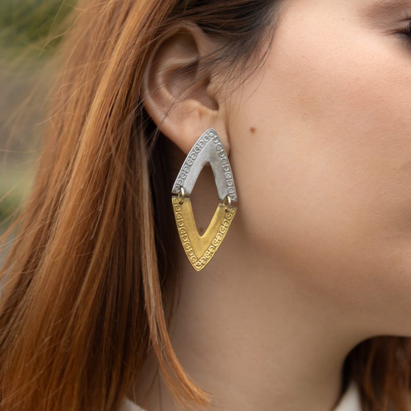 Pendientes Yesca Dorada